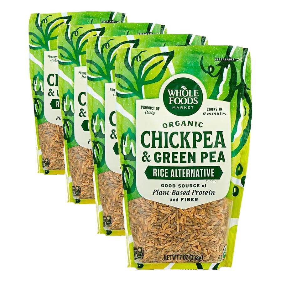 Whole Foods Market, Organic Chickpea & Green Pea Rice Alternative, 7 Ounce (Pack of 4) image 3