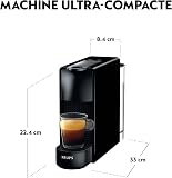 Nespresso Krups Machine à Café Essenza Mini Noir, 19 Bars + Kit de Bienvenue, Design Compact, Expresso et Lungo, Arrêt Automatique, YY2910FD - 2