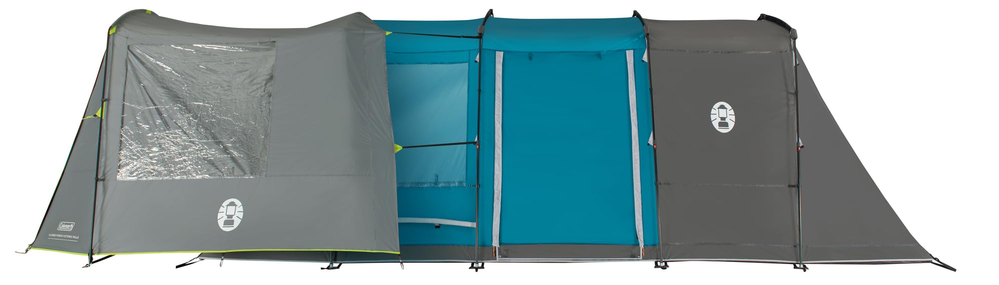 Coleman Porche Cerrado para Tienda de campaña Victoria Falls 4 | Extensión Frontal para Mayor Espacio habitable y de Almacenamiento | Impermeable 3000 mm | Varillas de Acero | Montaje rápido