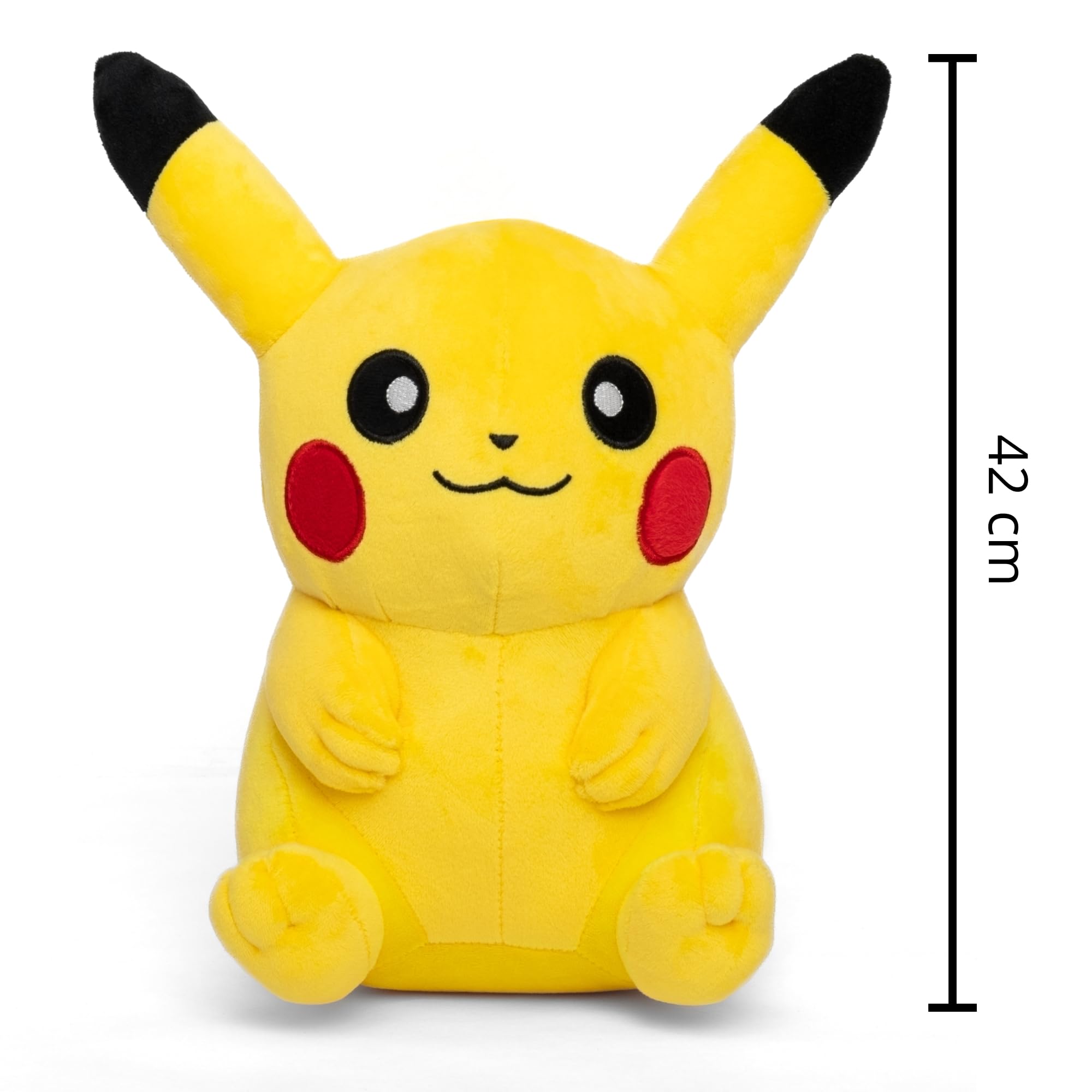 Pokémon Plush Large Pikachu Soft Toy - Officially Licensed - Quality & Soft Stuffed Animal Toy - Generation One - Great Gift For Kids, Boys, Girls & Fans Of Pokemon - 42 Cm 2