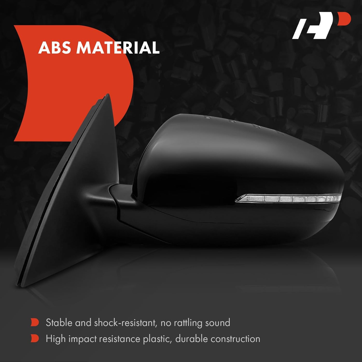 A-Premium Driver Side Power Door Mirror - Compatible with Kia Optima 2014-2015 - Heated Power Folding Black Outside Rear View Mirror w/Turn Signal and Blind Spot Detection, w/Memory