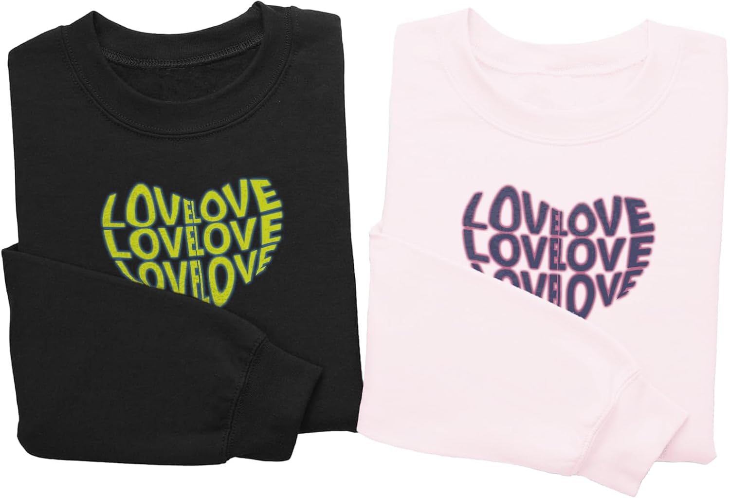 Couples Sweatshirt Unisex Crewneck Pullover Love Print Matching Hoodies 2025 Valentines Day Couple Gifts - Image 3