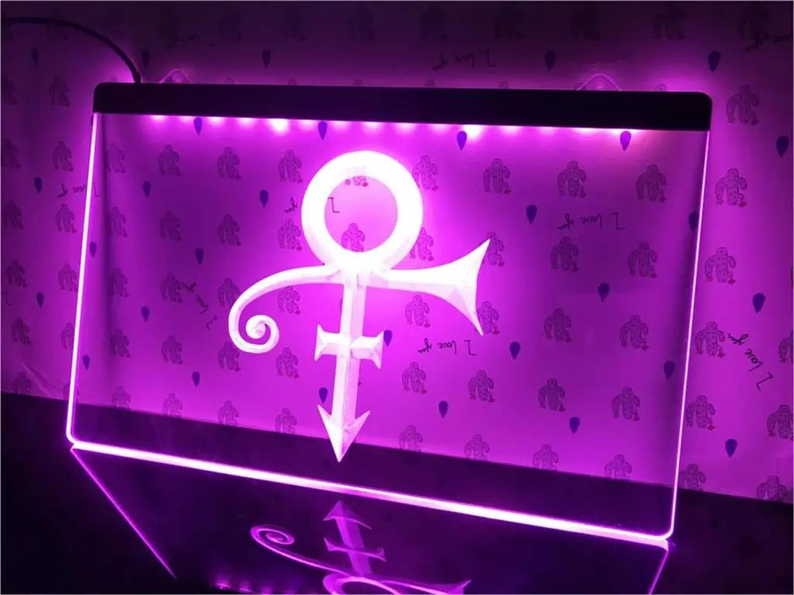 Ingke A Prince Symbol Neon Sign Prince Led Neon Light Sign Prince Neon Wall Decor Sign For Child Room Wedding Birthday Party Theme Gift Wall Decor Led Sign,,11.8"X7.9"