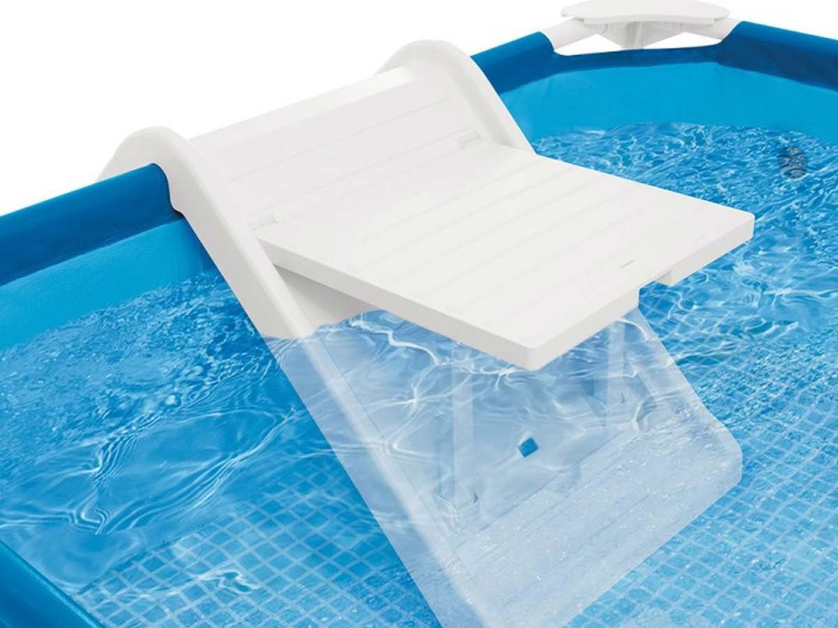 Intex 48404GN Rechteckige Hunde Rahmen Pool, Blau, 229 x 152 x 45,7 cm