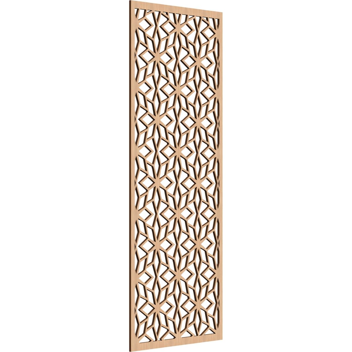 Lake Decorative Pierced Fretwork Wood Wall Panels, 19 3/8"W x 49 3/8"H x 1/4"T, Hickory