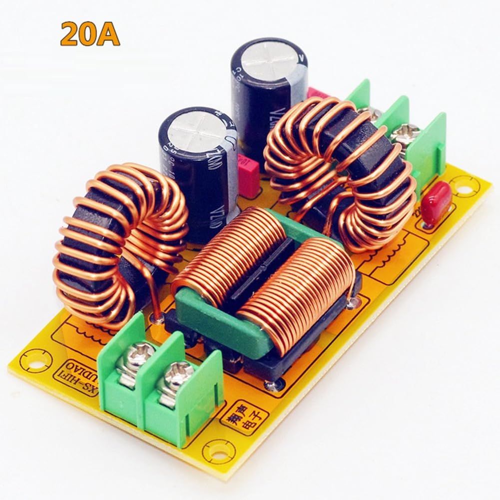 Filtre d'interférence électromagnétique 20 A DC LC Filtre à haute fréquence pour voiture 12 V 24 V 48 V