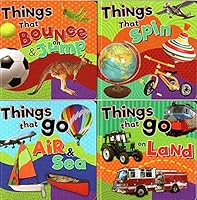 Things that go Air & Sea, On Land, Bounce on& Jump, Spin - Children's Board Book B0957NJ3P7 Book Cover