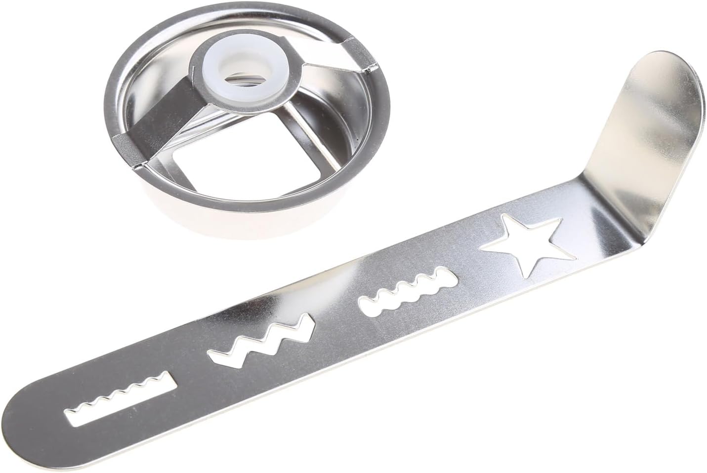 2 Set Stainless Steel Biscuit Mold Dough Cutter Pastry Maker Kitchen Accessory Cookie Press Attachment for Baking Cookie