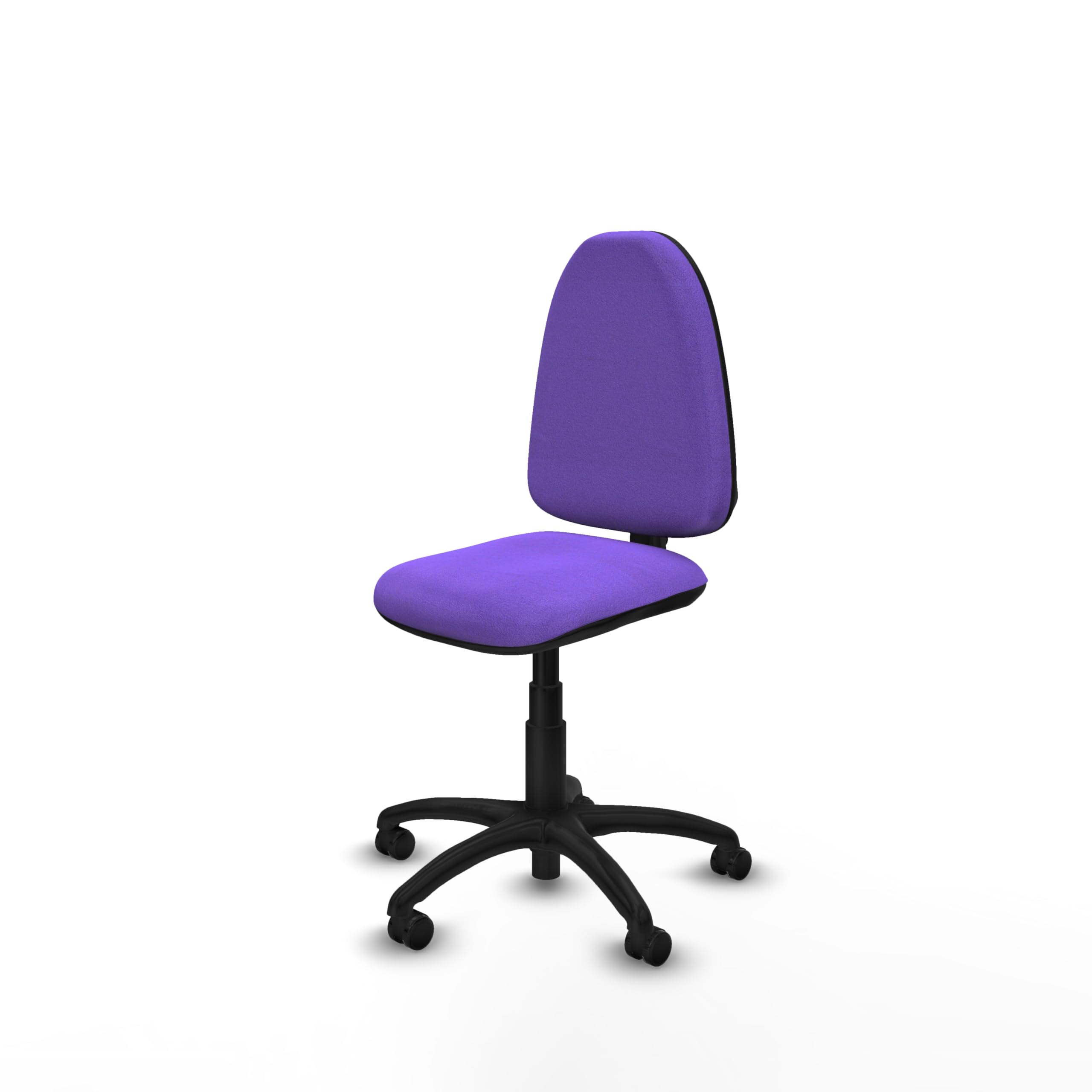 Piqueras y Crespo - Silla para Maquina de Coser Industrial Aýna sin Brazos. Equipado con Contacto Permanente Básico y Espuma de Corte. con Ruedas Autofrenantes