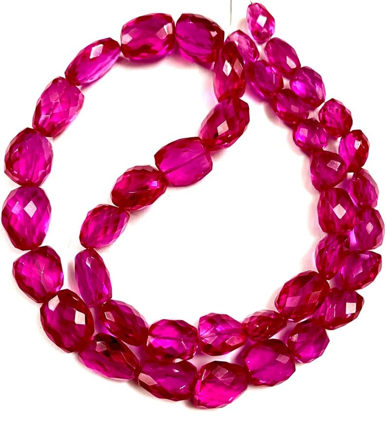 Perles de spinelle rose de 9-16mm pour réparer ou créer un bracelet en pierres véritables