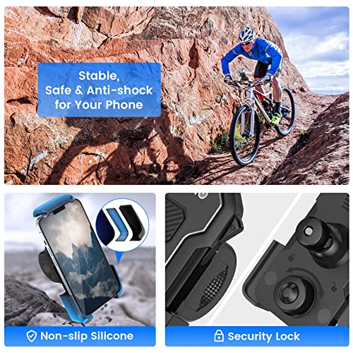 Funomo Bike Motorcycle Phone Mount Holder For Atv / Bicycle / Stroller / Scooter With Security Lock thumb #2