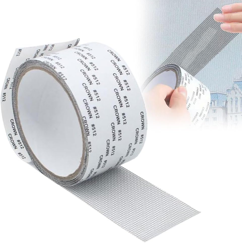Strong Adhesive Screen Repair Tape,2024 New Creative Screen Anti-Mosquito Repair Tapes,Household Self-Adhesive Screen Window Repair Patch for Doors,Windows /1410, Gray, 464895