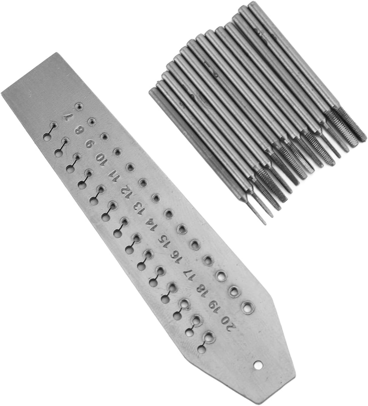 14pcs Tap and Die Set Jewellers Miniature Thread Tool Kit for Jewelry Making Watch Repair
