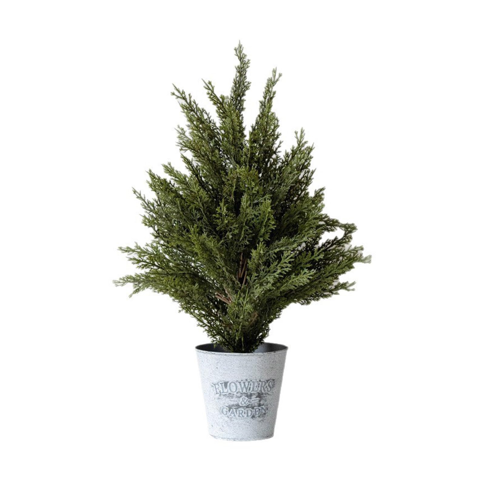 Cipreses artificiales Snorvixre de 55 cm en maceta para decoración navideña