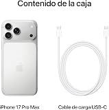 Apple iPhone 17 Pro Max 256 GB: display 6,9", ProMotion fino a 120Hz, chip A19 Pro, autonomia mai vista su iPhone, sistema di fotocamere Pro Fusion, fotocamera frontale Center Stage; Argento - 6