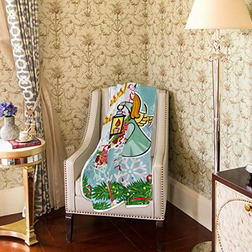 Top Carpenter Queen Cozy Warm Throw Thermal Soft Bed Blanket 60X90 In Christmas Wreath Pine Branches Angels Flannel Fleece Blanket For Men Women Adults #TOP2