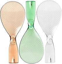 Luxshiny Conjunto De Prato De Plástico Para Colher De Arroz 3 Peças Panela De Arroz Japonesa Colher De Arroz Colher De Arroz Concha De Servir Pá De Arroz Para Uso Doméstico Pá De