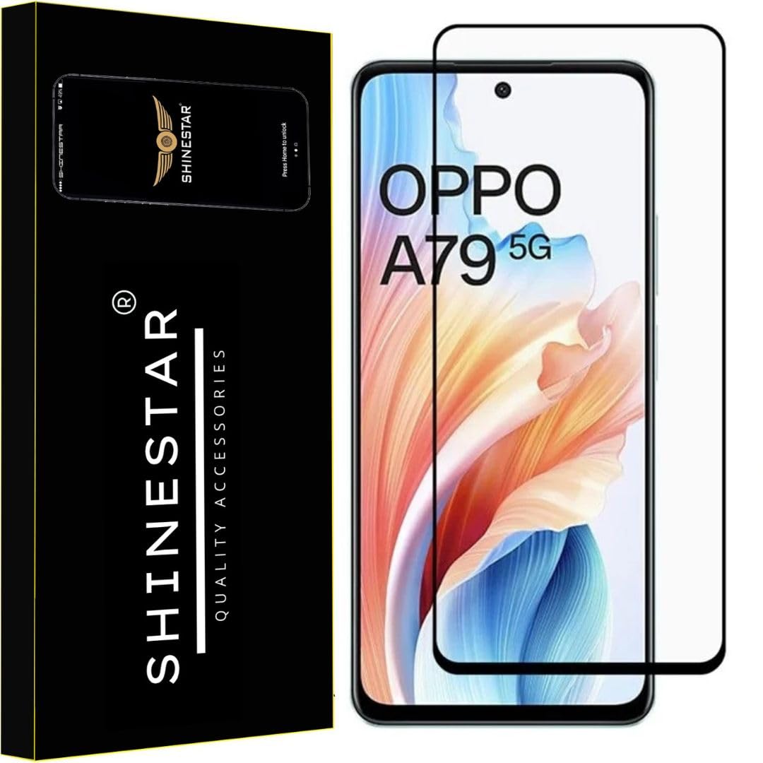 SHINESTAR Tempered Glass Screen Protector Compatible For Oppo A79 5G (Black) Edge To Edge Coverage With Easy Installation for Smartphone (B0D37SW887) Amazon Price History, Amazon Price Tracker