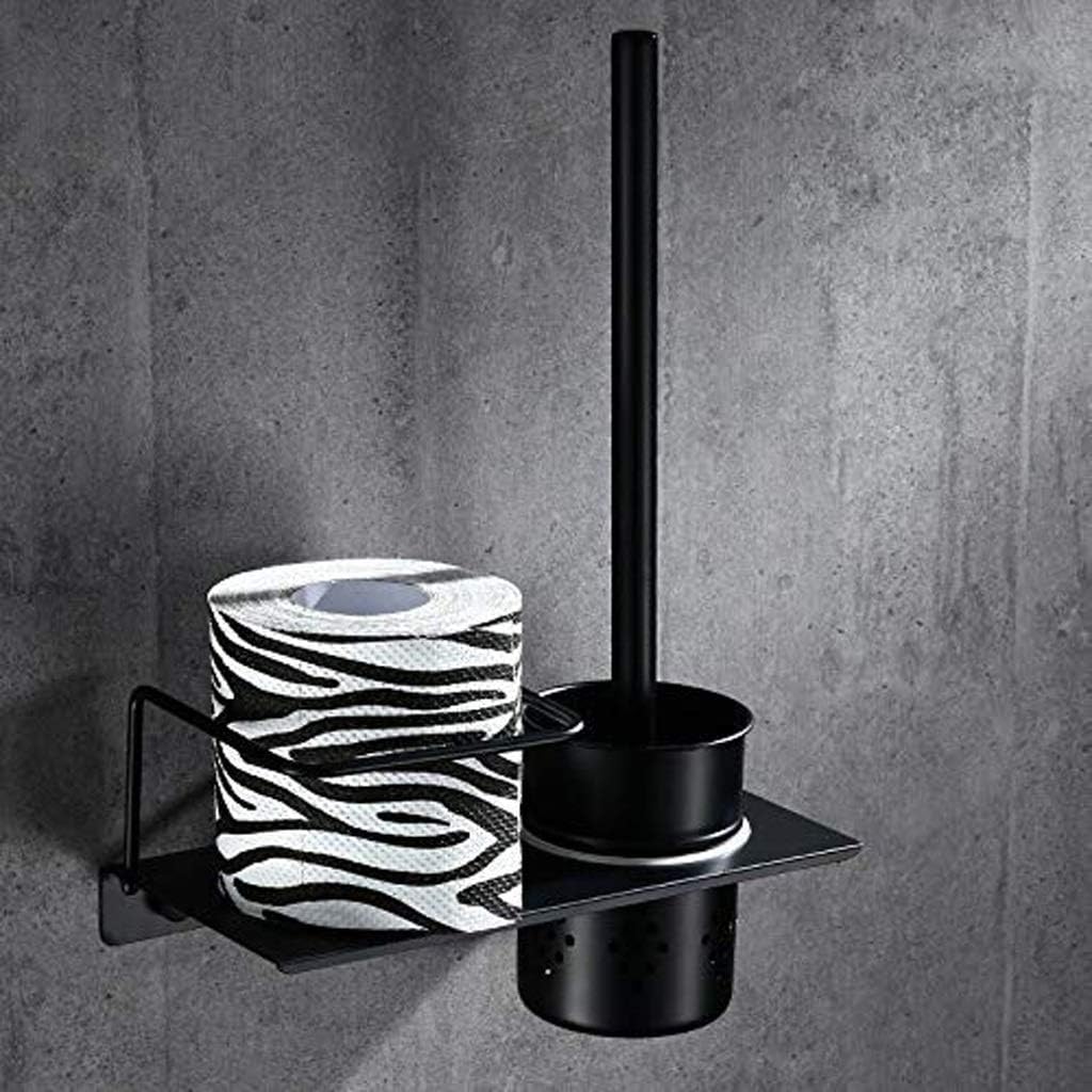 Toilet Brush with Holder for Bathroom Cleaning, Stainless Steel Toilet Bowl Brush Compact Design image 4