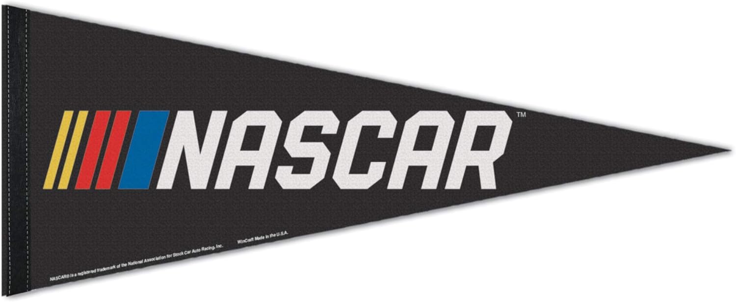 WinCraft NASCAR NASCAR NASCAR Logo 12" x 30" Premium Pennant, Multi, na : Sports & Outdoors