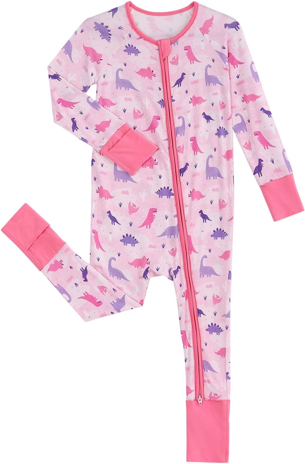 SUZELBaby Boys Girls Footless Pajamas - Viscose from Bamboo Zippy Pjs Sleep 'N Play - Infant One Piece Romper - 0-24 Months