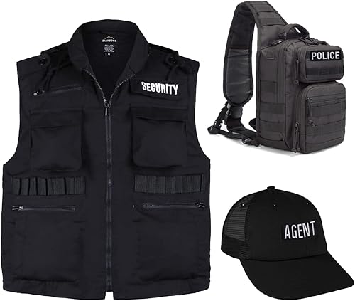 Miniatura 9 de Parches bordados de seguridad con gancho y bucle parche de seguridad de tela duradera para uniformes de guardia de oficial chaleco chaqueta portador