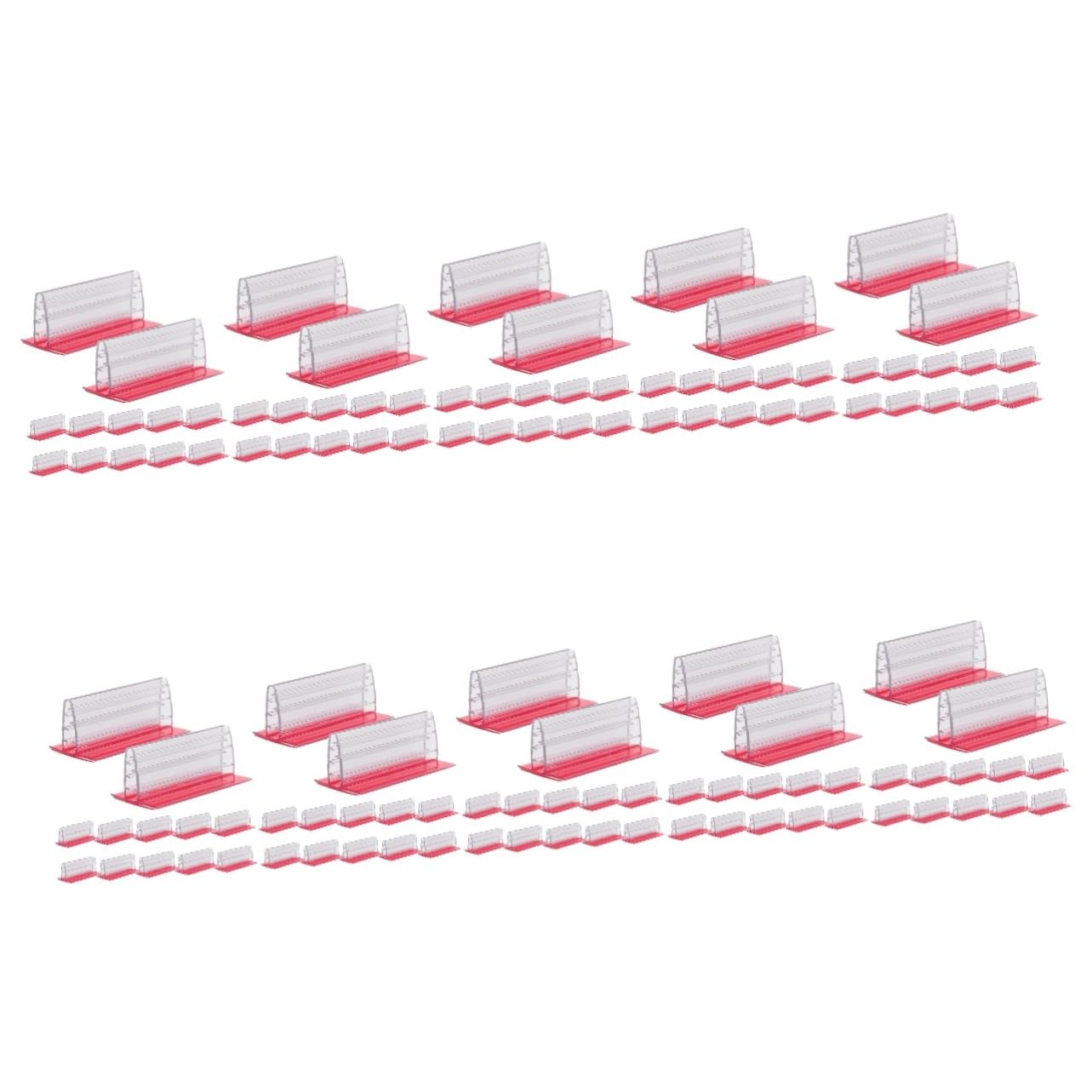 120piezas Soportes Adhesivos Para Señales y Etiquetas Soportes De Panel Antisalpicaduras Para Carteles Para Mesas y Mostradores