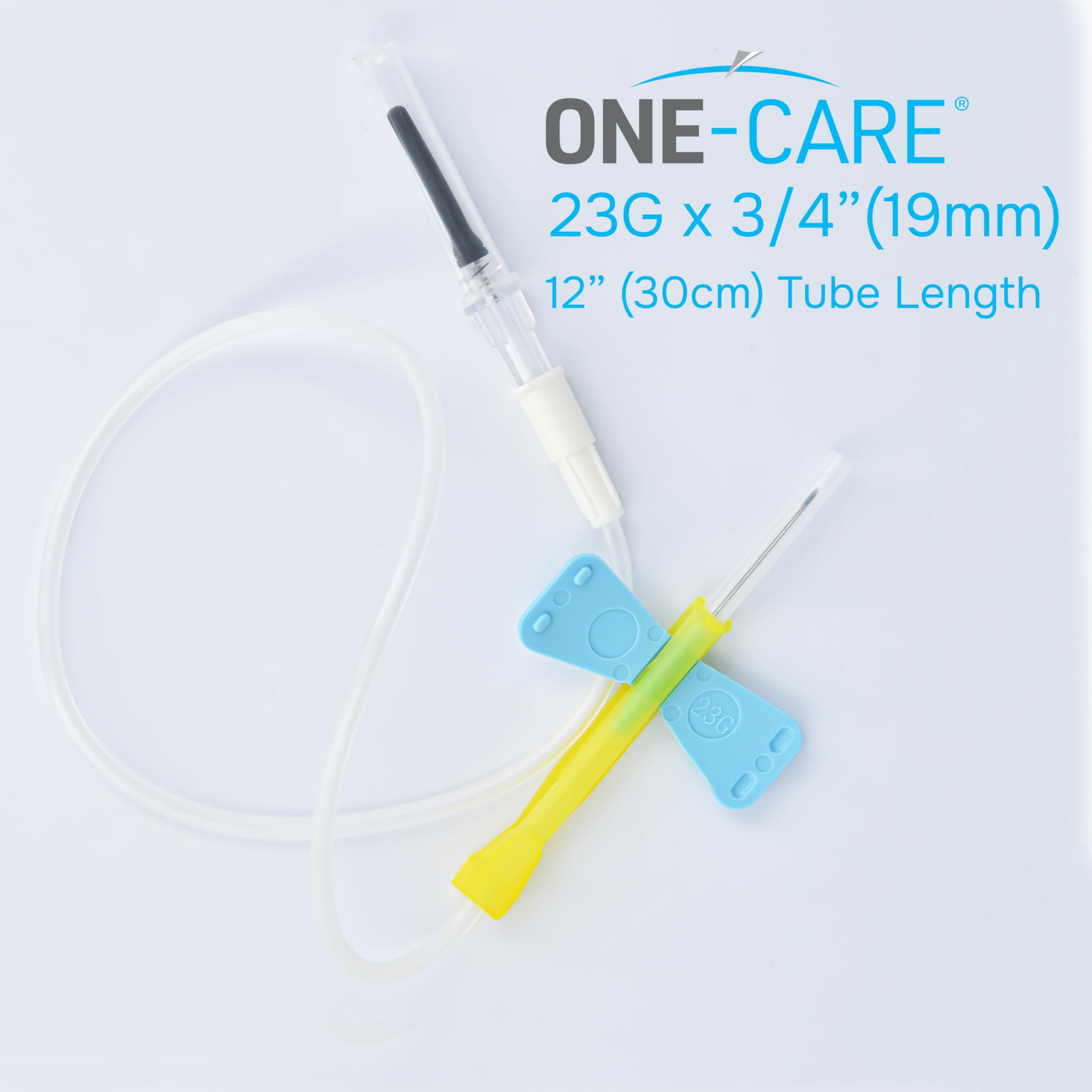 ONE-CARE 23Ga x 3/4" 12'' Tube, Luer Adpt, Industrial Lab Supplies, 50 Sets — Amazon image 5