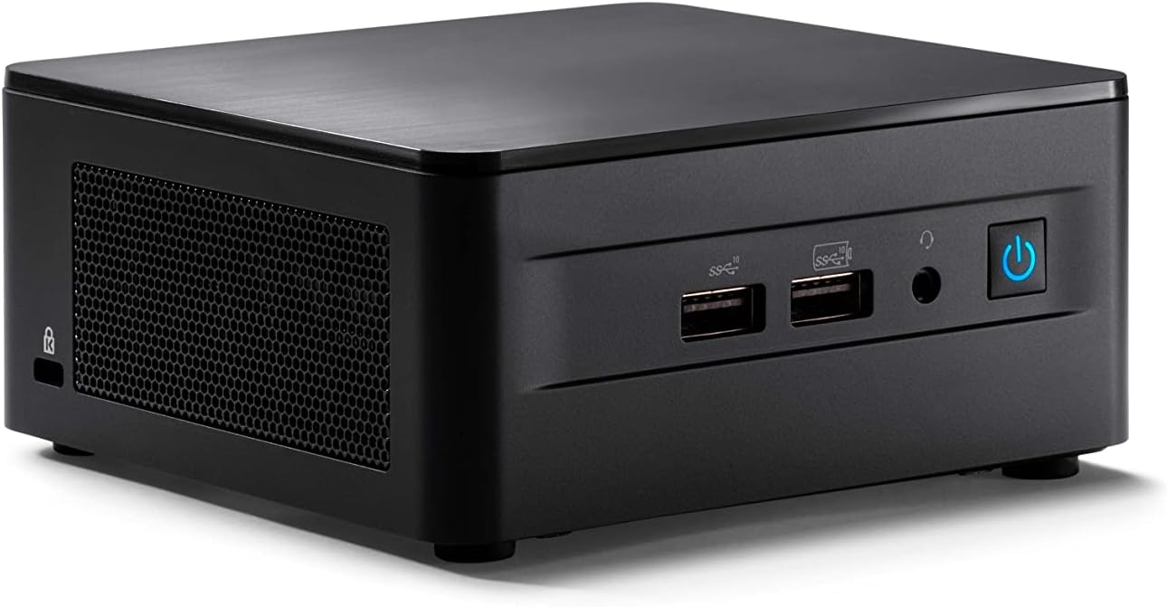 NUC 12 NUC12WSHi7 Wall Street Canyon Mini Computer,12th Generation Intel Core i7-1260P,12 Processor Cores (4P+8E), 16 Threads, 18MB Smart Cache, Iris Xe Graphics(Tall,32G RAM+1T SSD)