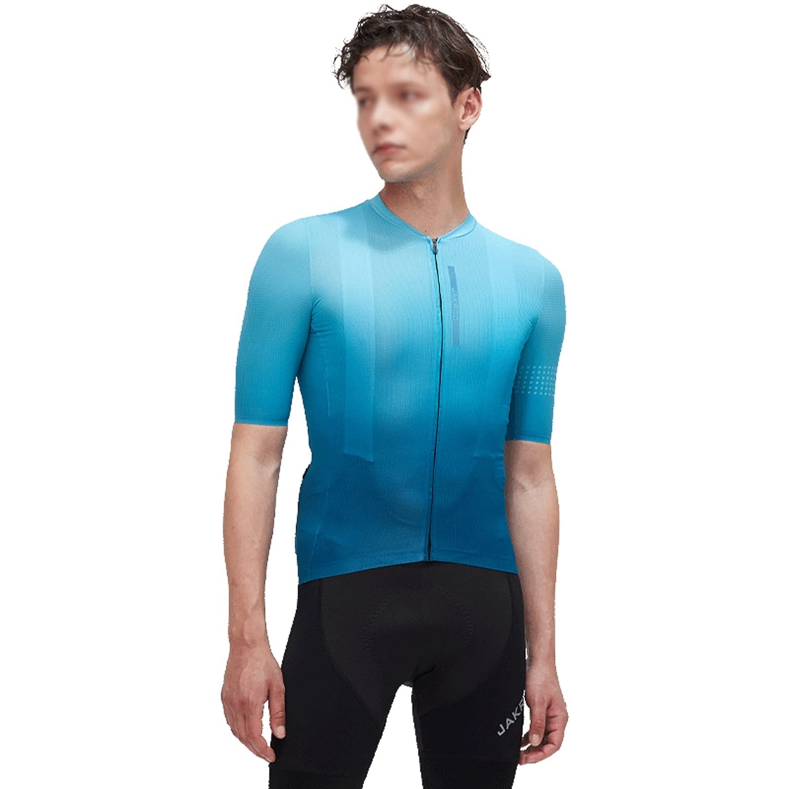 Męska odzież kolarska Męski Jazda na rowerze Koszulka z krótkim rękawem Jersey Moda Blue Gradient Design Rower Górski Koszula Rowerowa Oddychająca I Szybka Suszarka Tkanina Top Męskie koszulki kolarsk