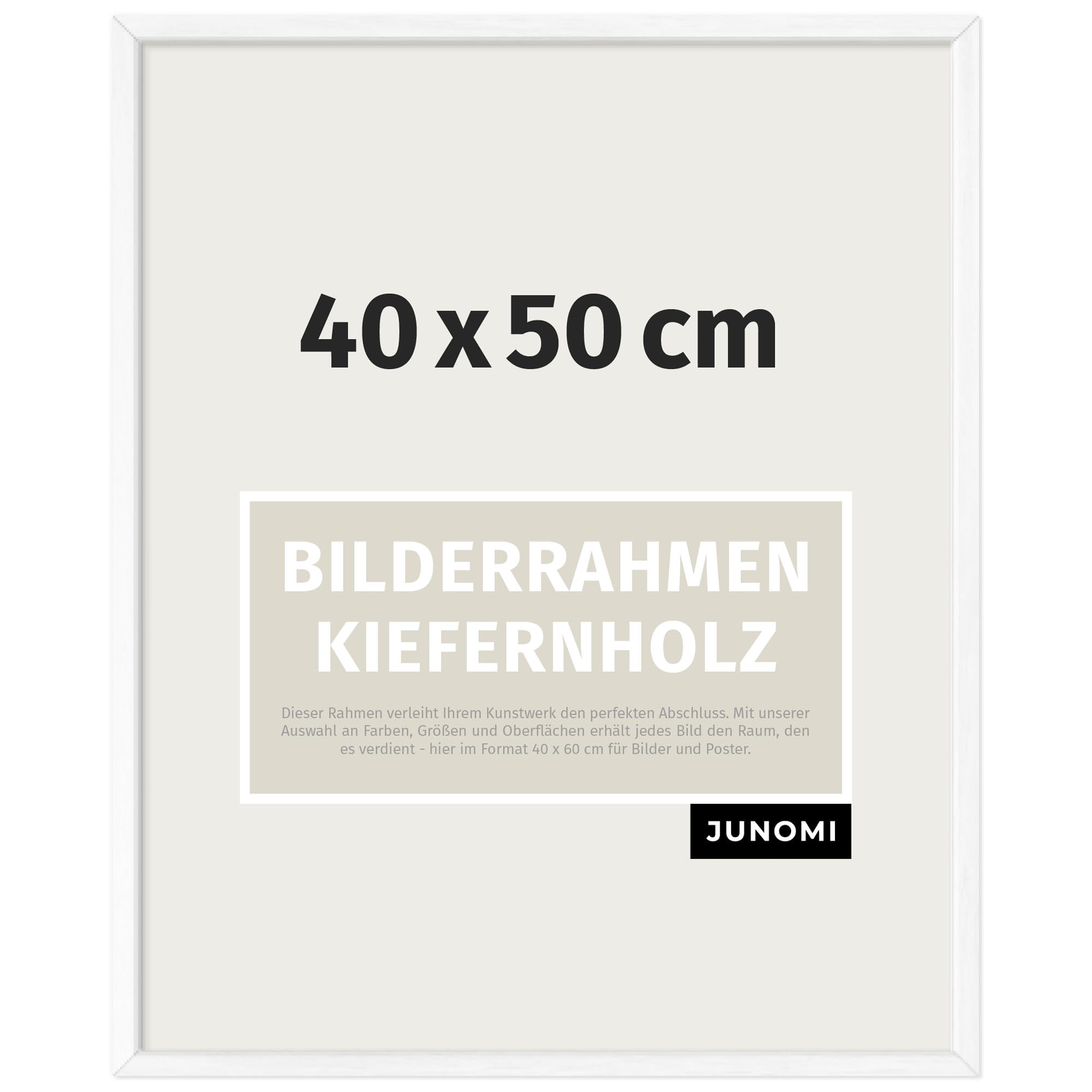 Cadre photo 40x50 cm bois incassable évite les bris de verre blanc