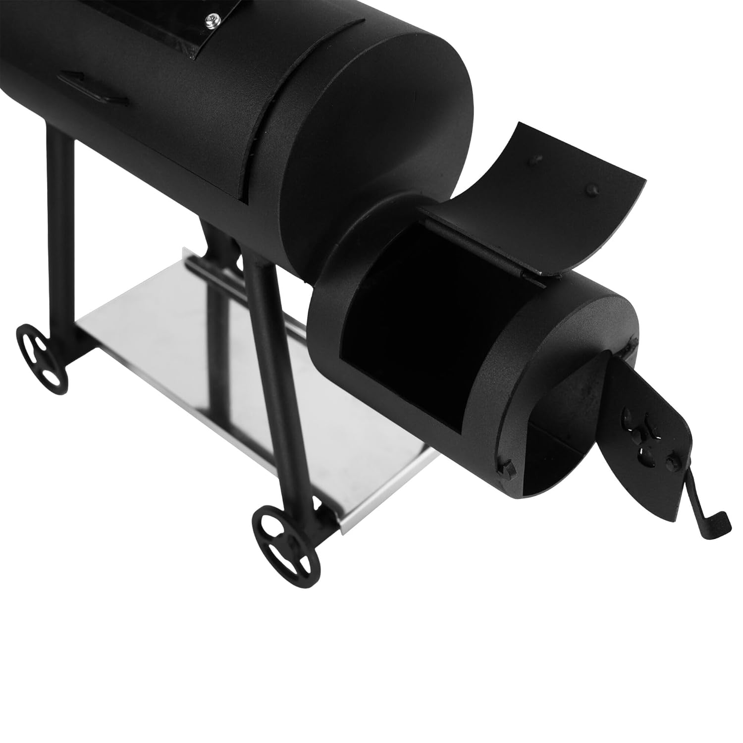 Open firebox of the GGM Gastro MMSS Mini Smoker