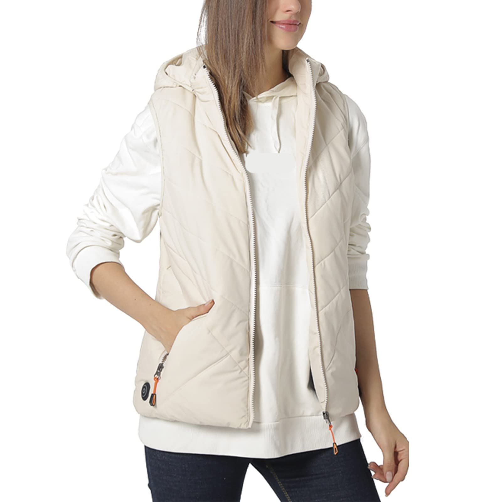 Tron Vest Areas Smart Heating Inverno Riscaldato Solido Imbottito Cotone Gilet Caldo Spesso Gilet Riscaldato Gilet per le Donne Plus Size