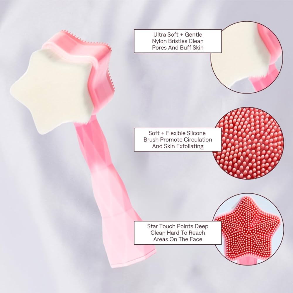 Amazon.com: No Mo-Stache All Star Face Brush -Manual Facial