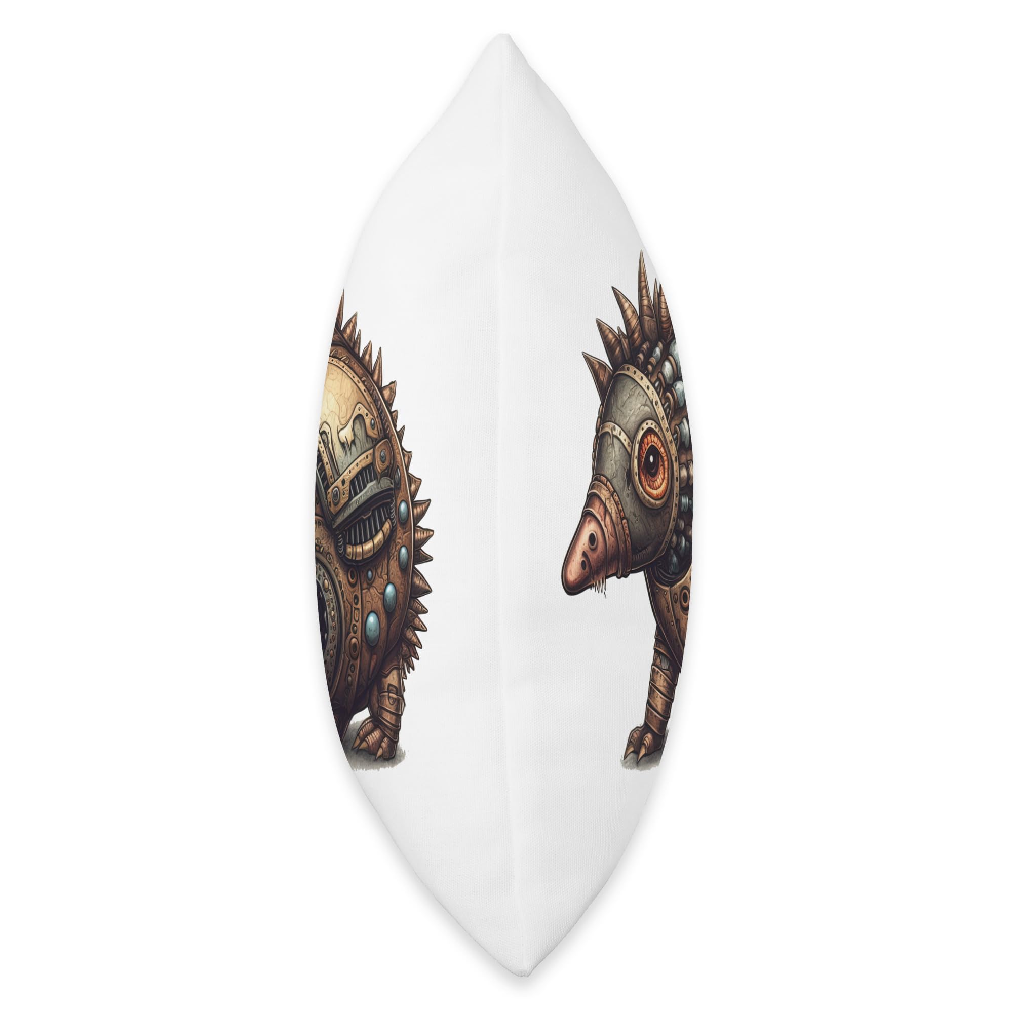 Armadillo in steampunk mechanical gear, vibrant Armadillo Throw Pillow : Home & Kitchen