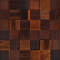 Vista 8 de Alenor Tessera Ice - Paneles de pared de madera 3D de 5.80 pies cuadrados, juego de paneles de madera natural recuperada, ajuste sin costuras