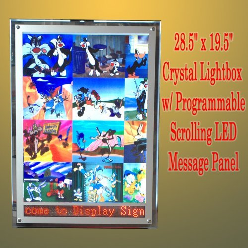 A2 LED Crystal Frame Light Box LED Programmable Scrolling Message Lightbox Display Panel