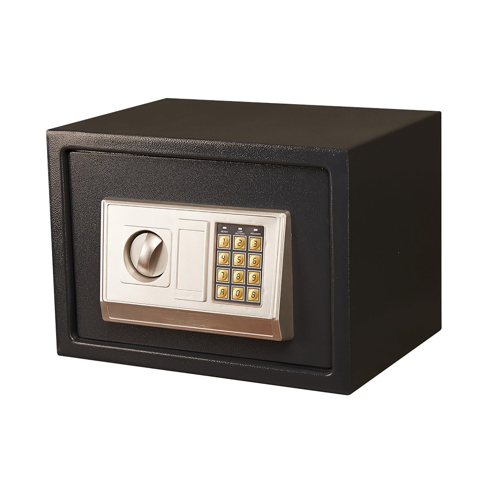 Cassetta di Sicurezza Piccola Cassaforte a Muro Cassetta Portavalori con Chiave Safe per Casa, Ufficio, Hotel(Black)