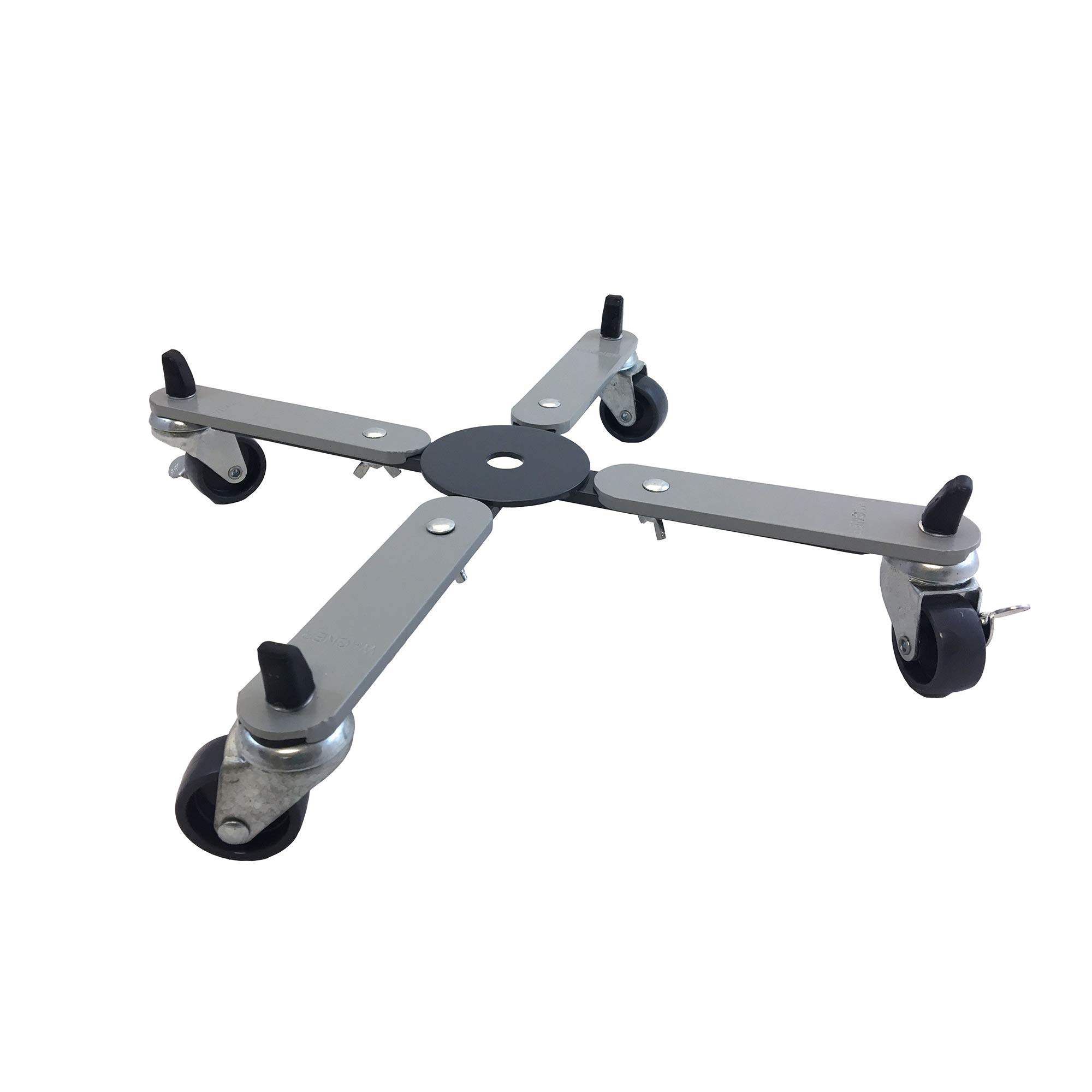 Wagner Support à roulettes pour Pot de Fleur Sun City Basic Surface Disponible 32-46 x 6 cm I Extensible en continu, 2 Freins I en Acier I intérieur + extérieur I Capacité de Charge 100 kg- 20082701
