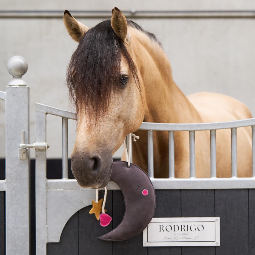 Imperial Riding Stable Buddy Suede Horse Pony Activity Toy Boredom Toy Box Paddle Horse Hanger Moon - Image 3