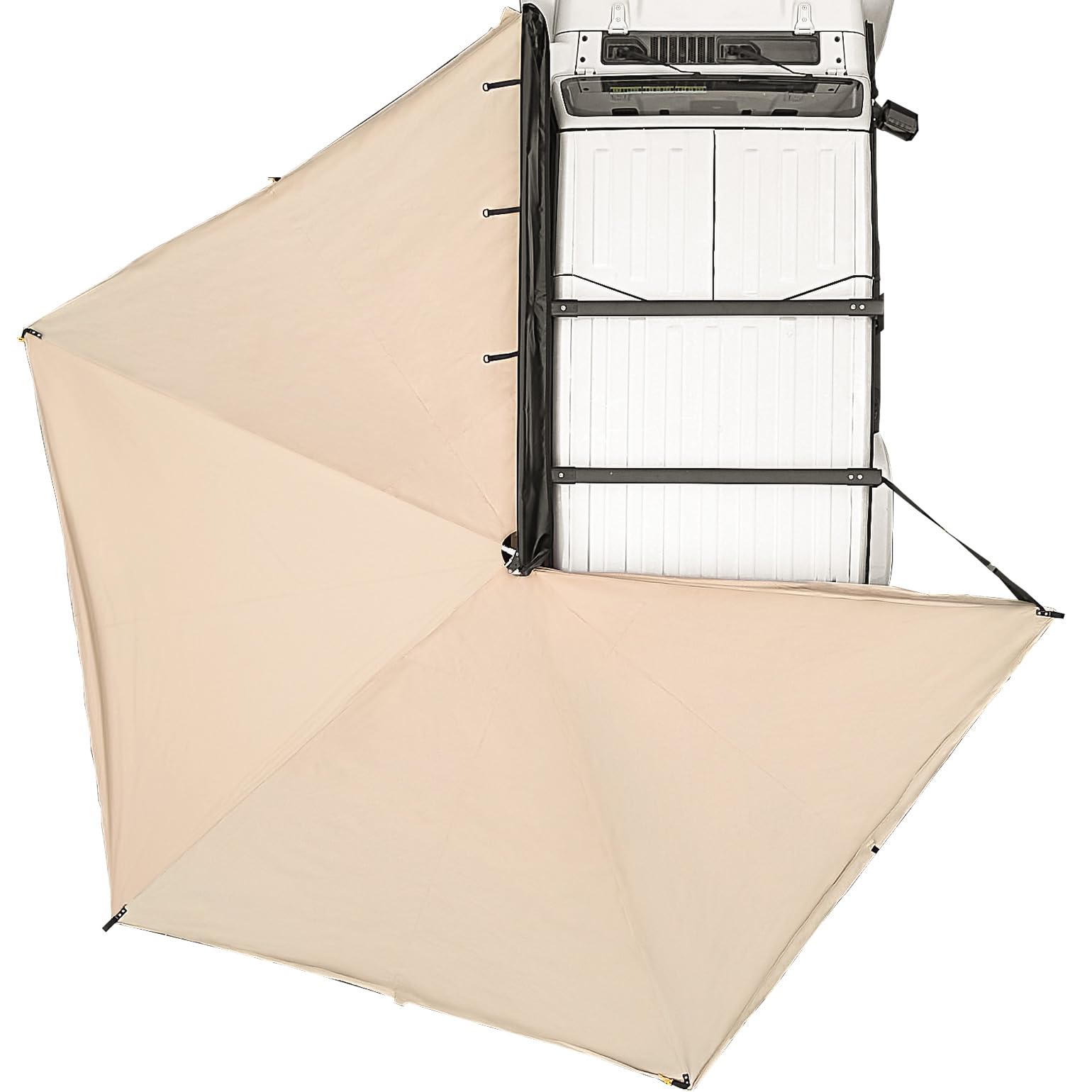 JOYTUTU 270 Awning - 125 SQ. FT Freestanding All-Weather Side Canopy, Vehicle Awning UV50+, Waterproof PU10000mm, Adjustable for SUV/Truck/Van, Wind Resistant