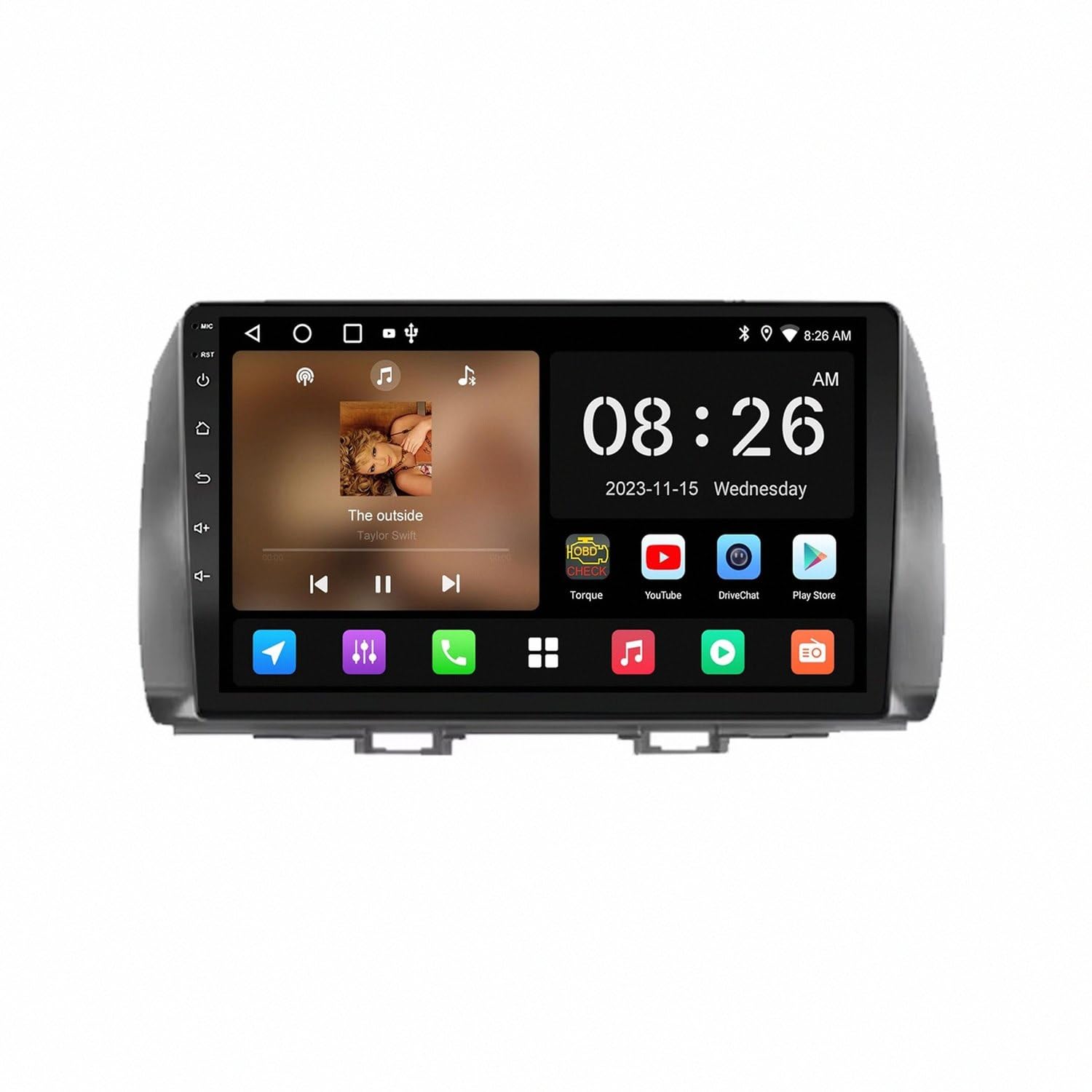 Autoradio touchscreen display con 4G+64G y procesador de 4 núcleos 8