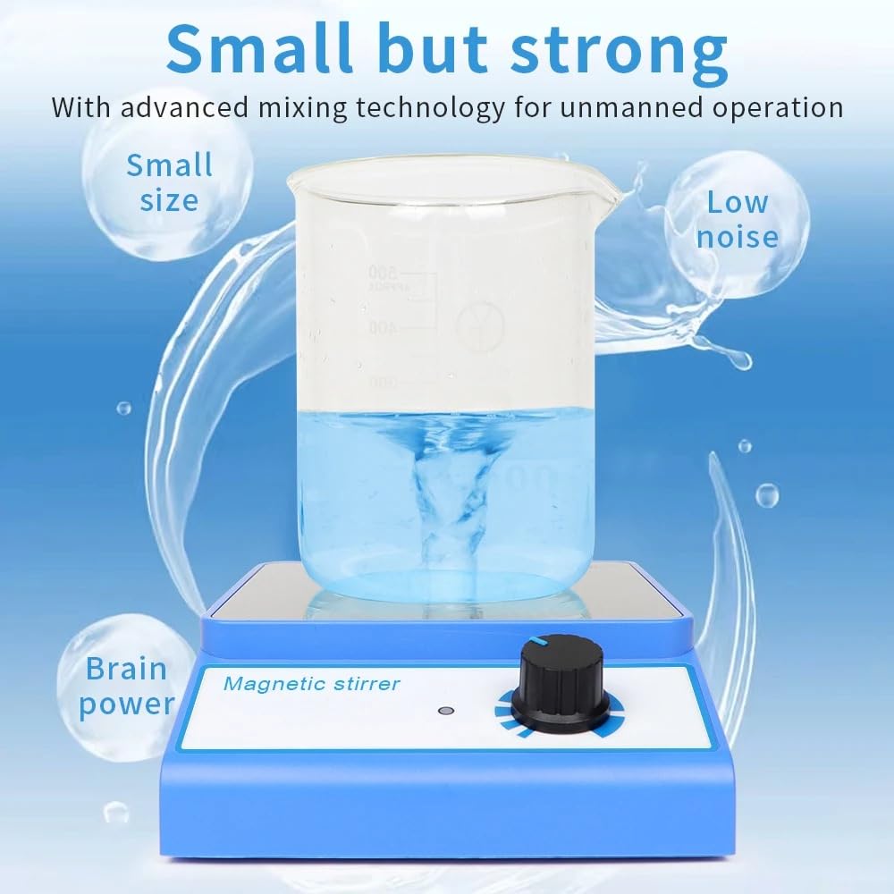 Magnetic Stirrer Mixer with Stir Bar 3000 rpm Max Stirring 3000ml Capacity Perfumes