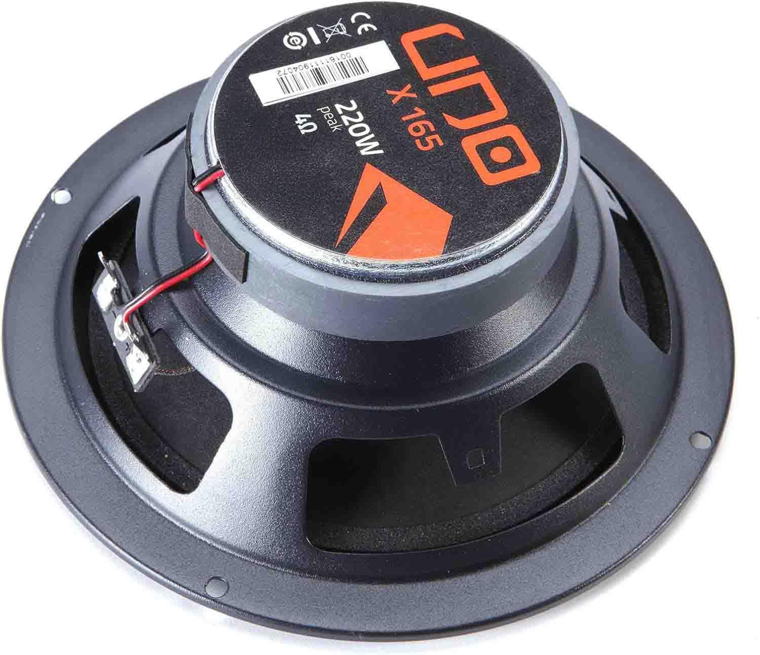 Lautsprecher Boxen Einbaupaket für Hertz Hertz X 165 kompatibel mit Mazda MX-5 Typ ND vorne | 2X Tief-Mitteltöner mit integriertem Hochtöner 220W MAX