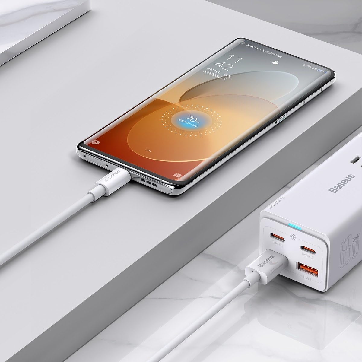 Baseus 65W SUPERVOOC USB-C Charging Cable -9 Baseus 65W SUPERVOOC USB-C Charging Cable -9