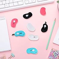 Vista 6 de 48 piezas de mini cortador de caja retráctil, cuchillo utilitario lindo estilo de regreso a clases, suministros de regreso a clases, portátil