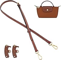 JIESINLOV Leather Shoulder Strap Replacement for Longchamp Le Pliage Mini Pouch - Adjustable Crossbody Conversion Kit