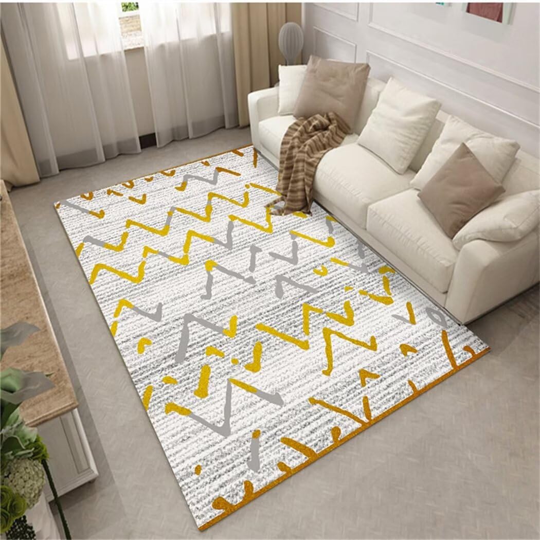 Moquette de sol grise géométrique au design moderne et raffiné