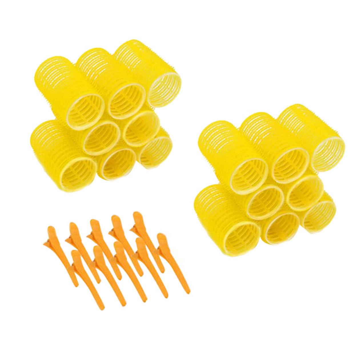 GALPADA 1Set DIY Hair Curler Salon Hair Roller Kit with Clips Random Color Non Heating for Random Color