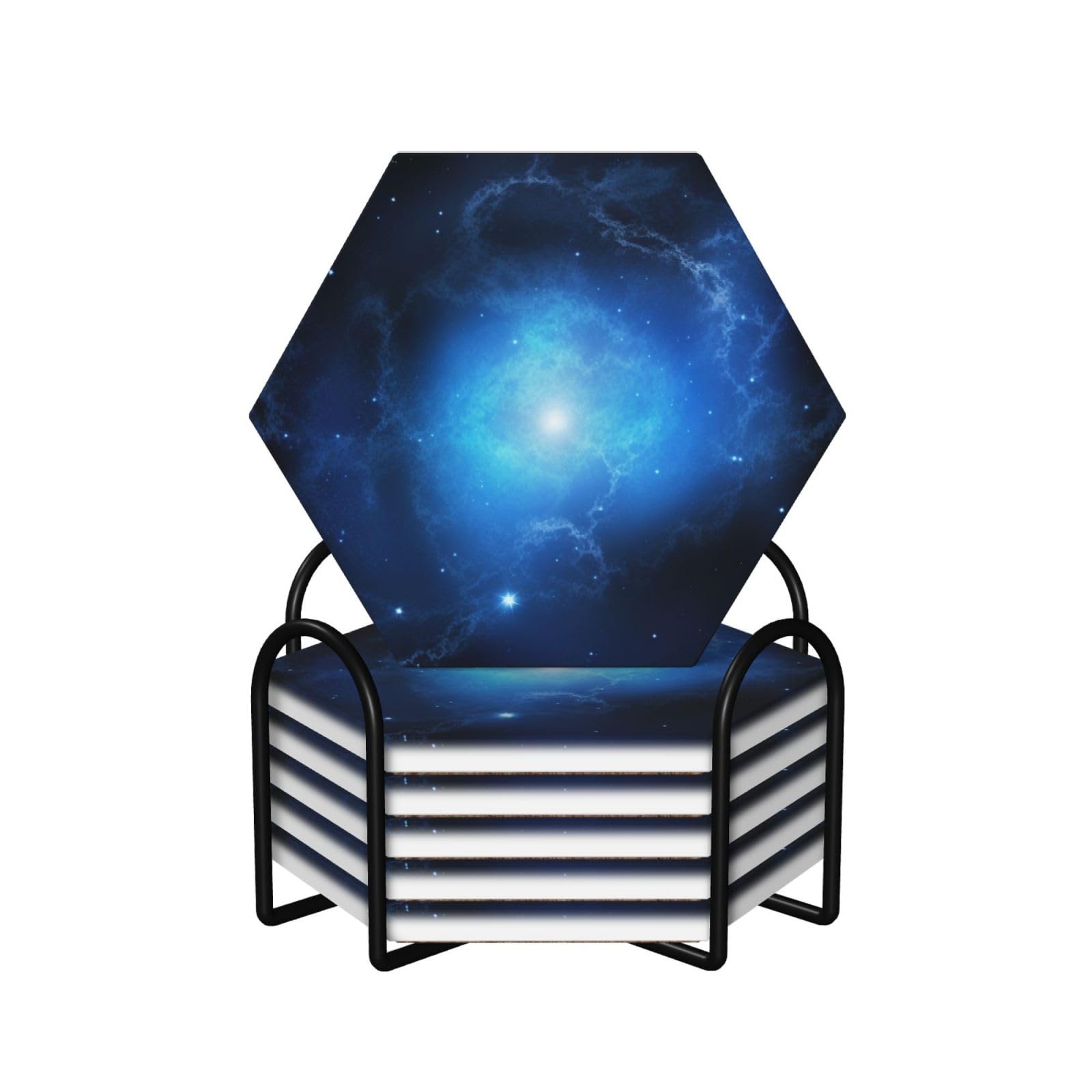 Dessous de verre haut de gamme en céramique avec support design